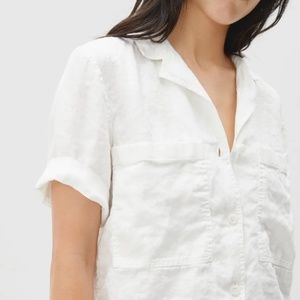 Everlane The Linen Workwear Shirt button up XL NWT